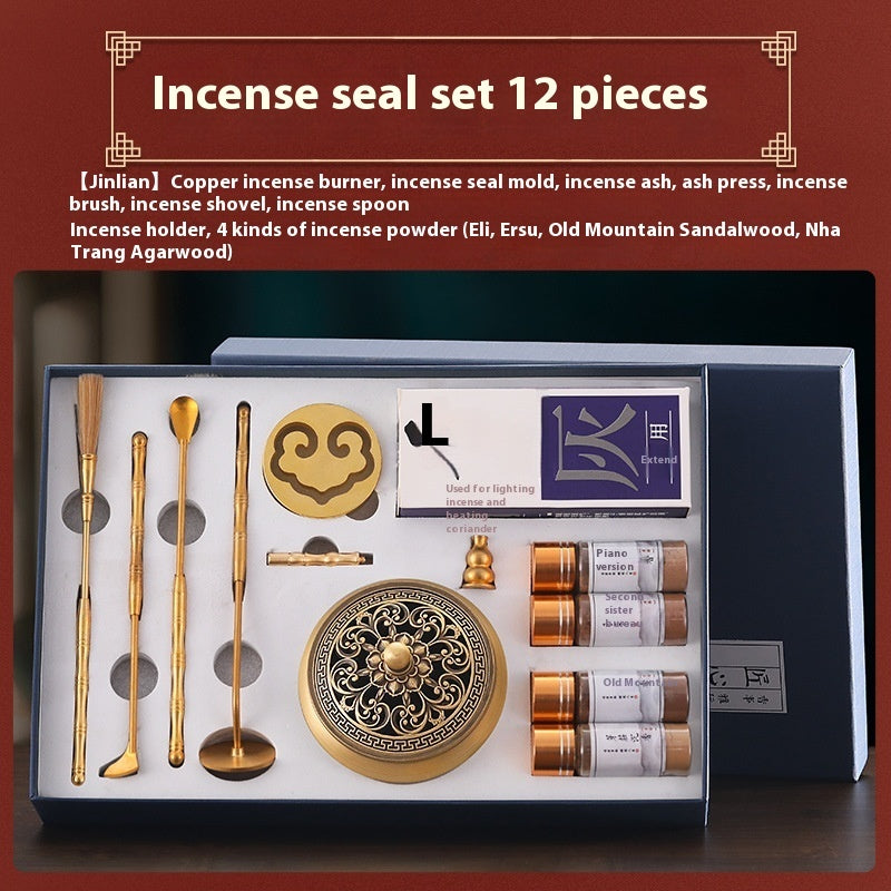 Household Zen Pure Copper Incense Seal Tool