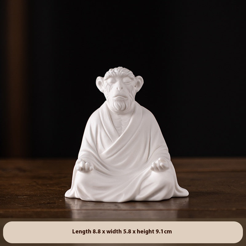 Purple Sand Monkey King Zen Ornament